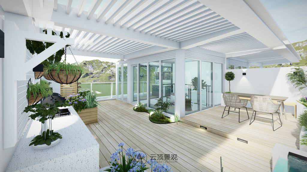 花园设计丨祥生云镜屋顶露台花园